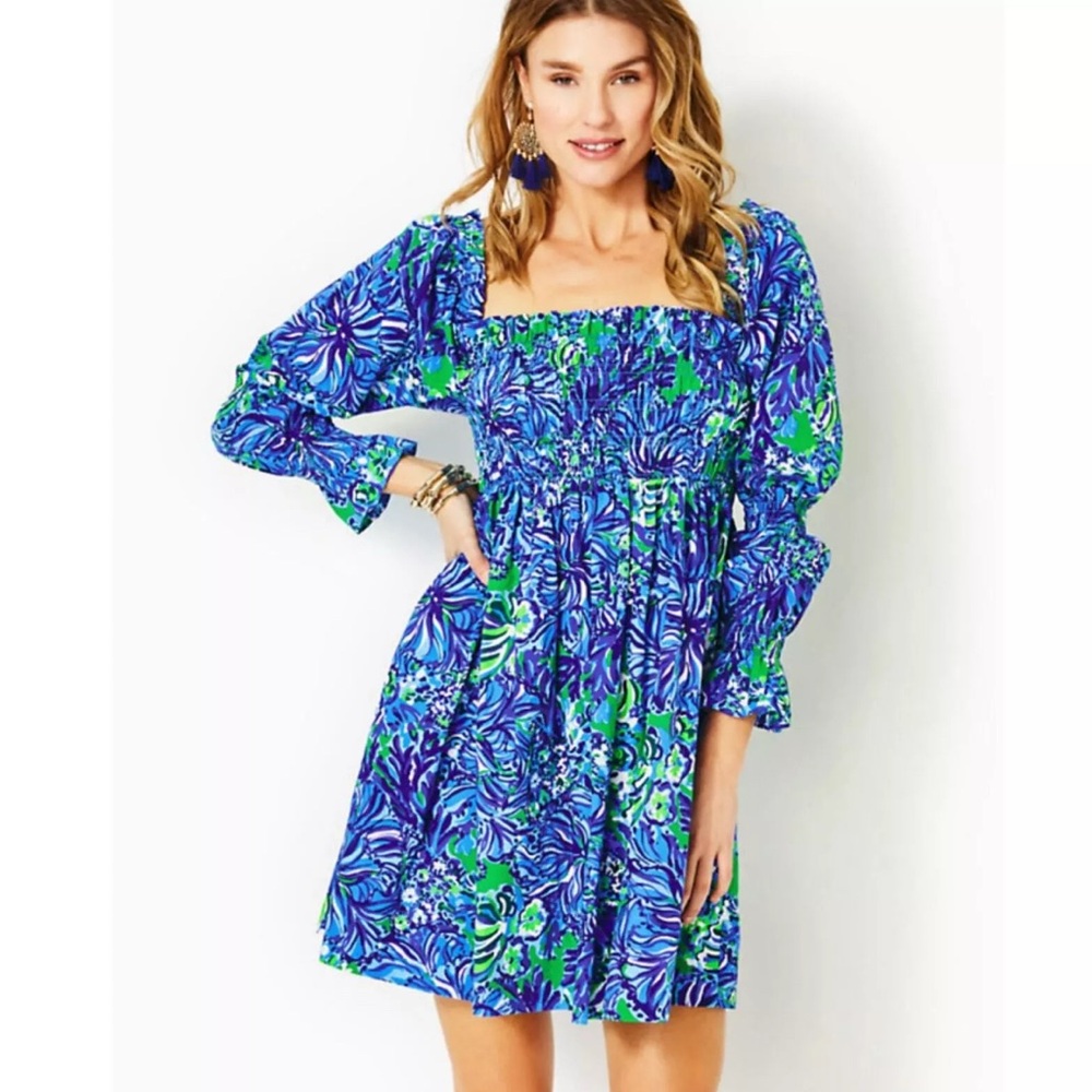 Lilly Pulitzer Beyonca Babydoll Cotton Dress XL